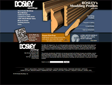 Tablet Screenshot of bosleymouldings.com